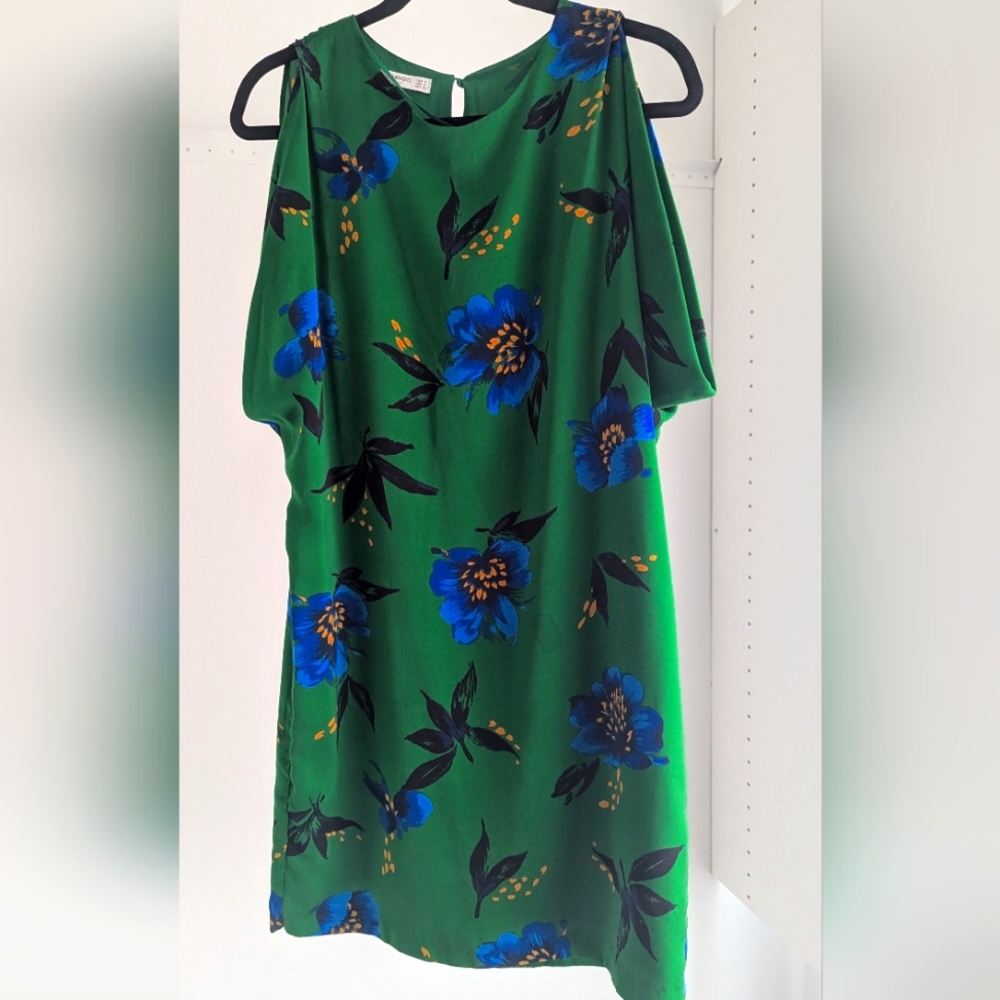 Mango | Midi Sundress in Green Floral